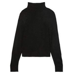 Victoria's Secret PINK Turtleneck Sweater Women's Small Black Pullover Sweater